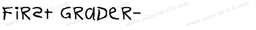 First Grader字体转换